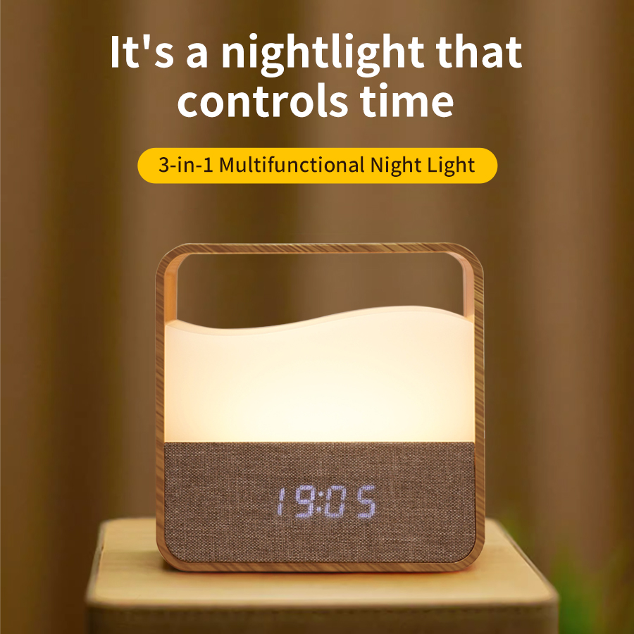 LED Night Light with Clock Dig - đánh giá và giá Desk Lamp