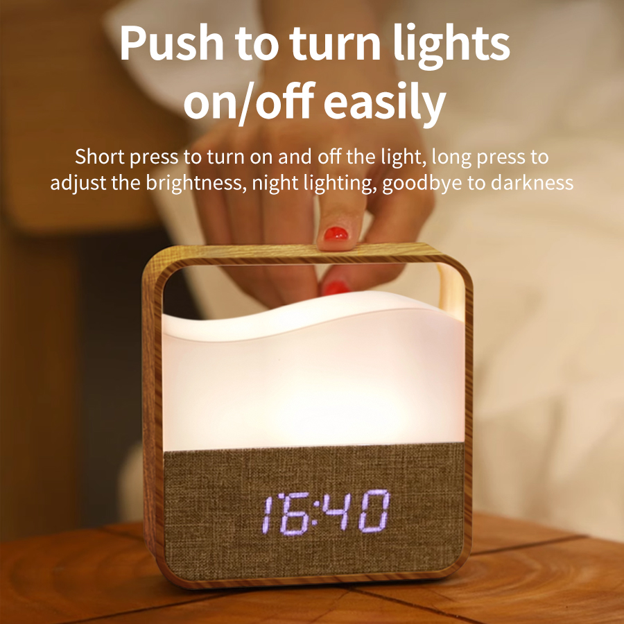 LED Night Light with Clock Dig - đánh giá và giá Desk Lamp