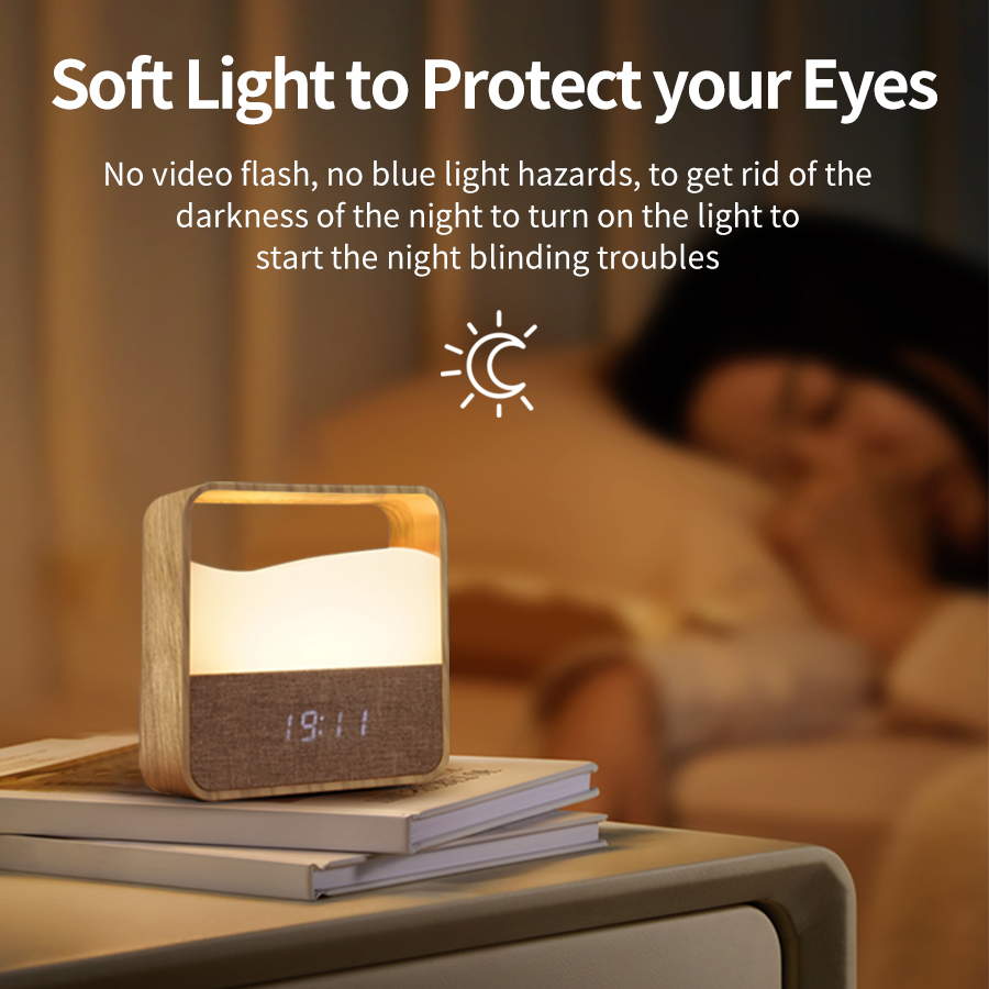 LED Night Light with Clock Dig - đánh giá và giá Desk Lamp