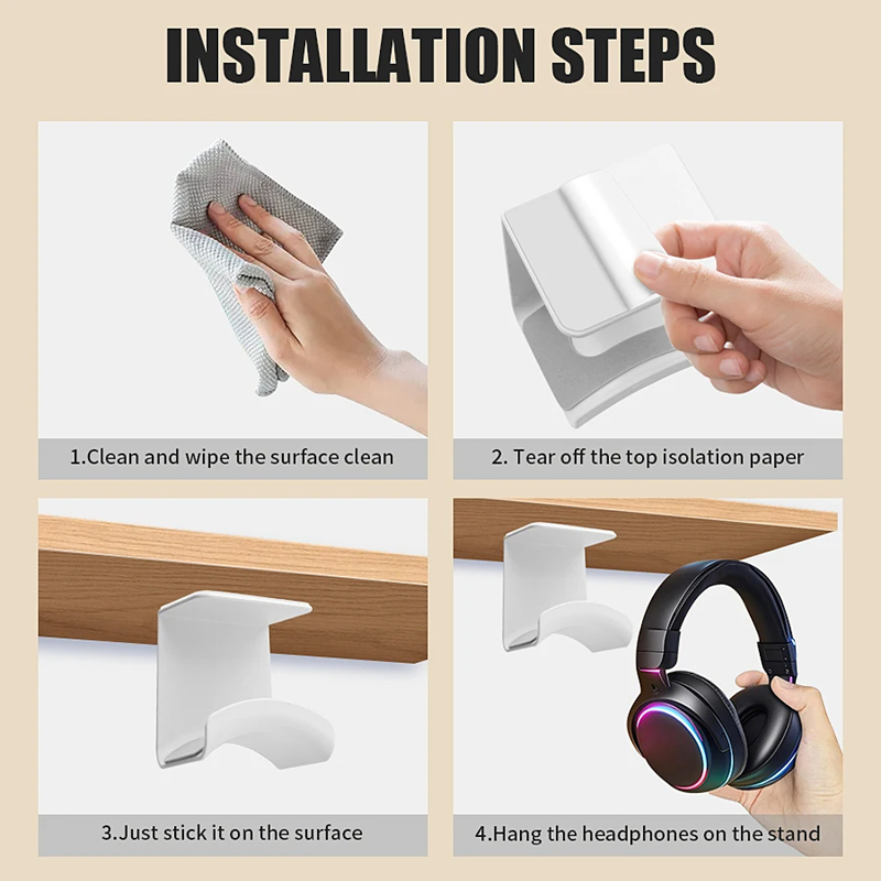 Universal Headphone Stand Adhe - đánh giá và giá Standing Desk