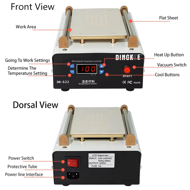 7 Inch LCD Screen Separator He - đánh giá và giá Partition Screen Divider
