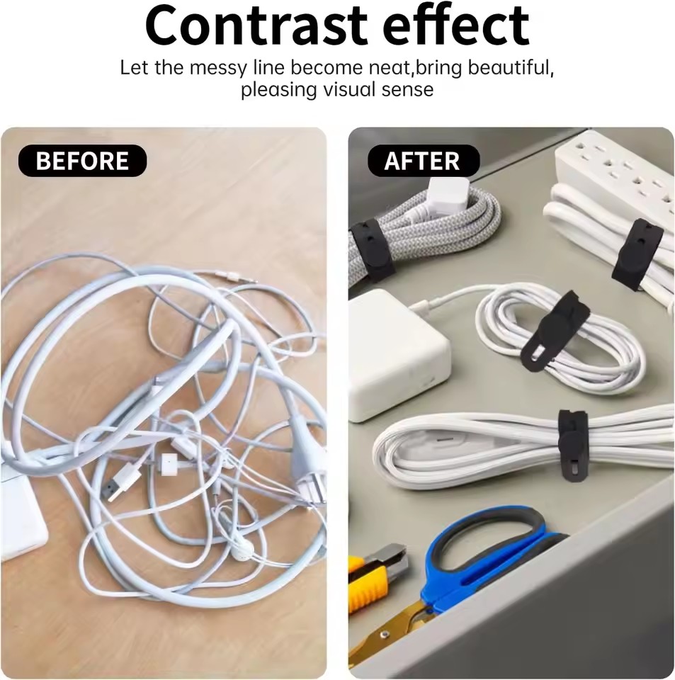 Desk Cable Organizer Reusable  - đánh giá và giá Desk Organizer