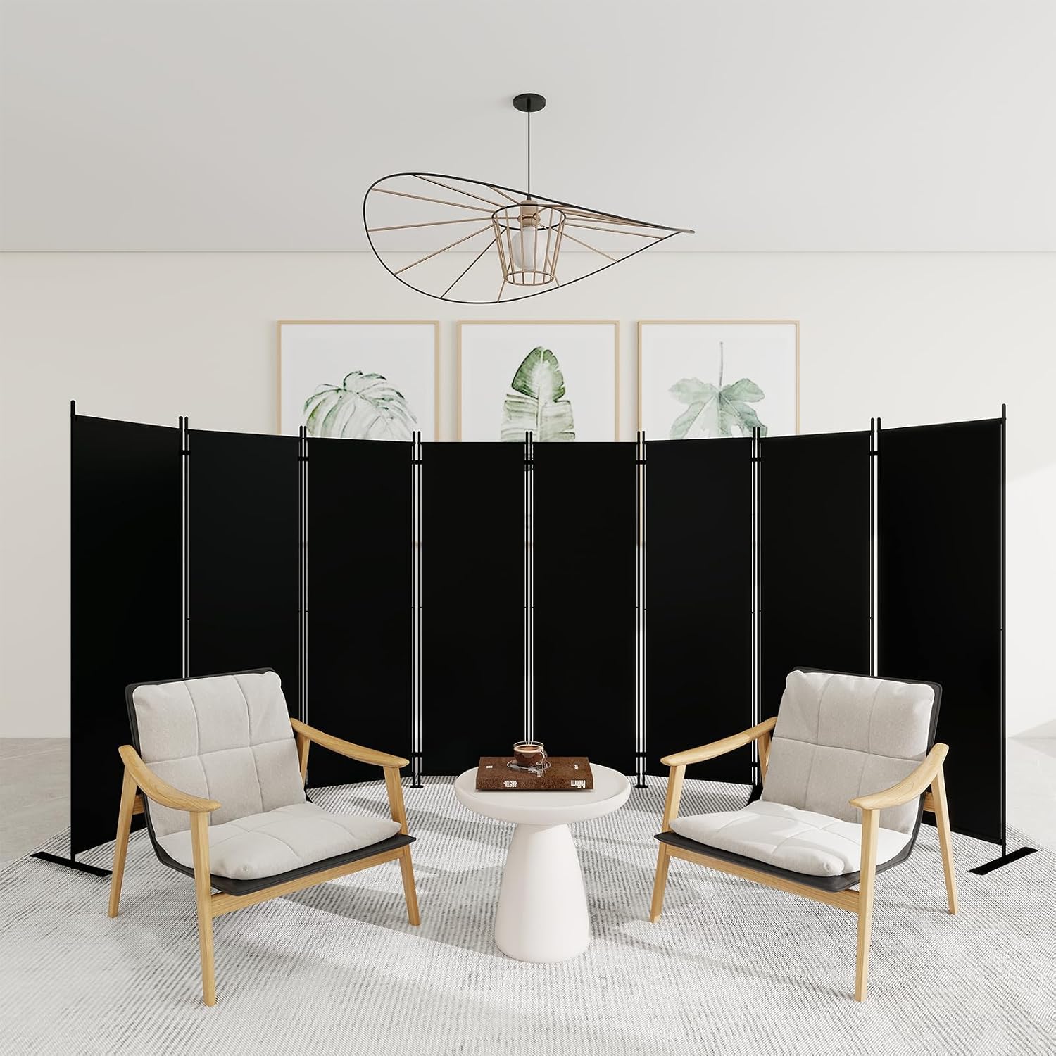8 Panel Folding Room Divider 6 - đánh giá và giá Partition Screen Divider
