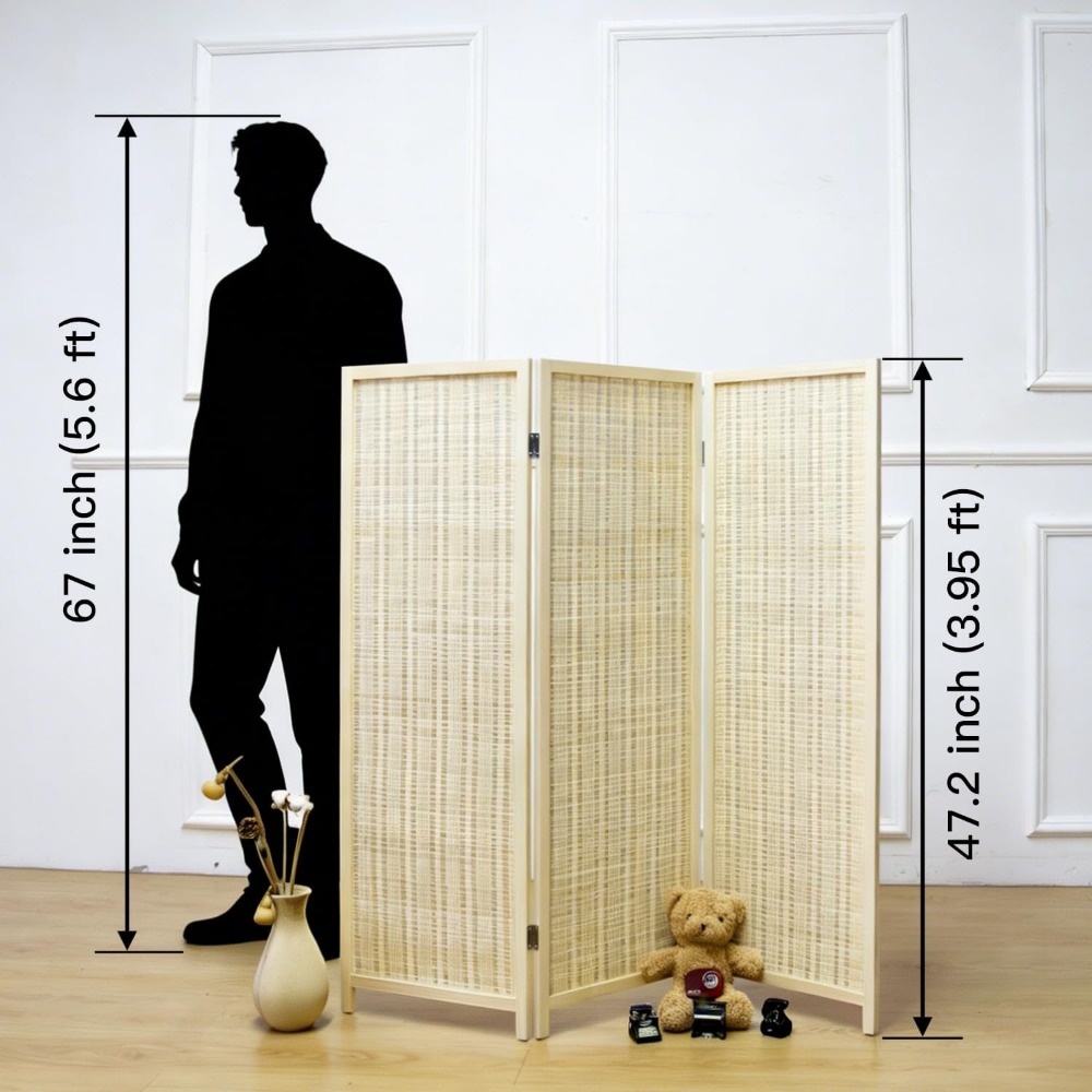 3 Panel Short Room Divider Scr - đánh giá và giá Partition Screen Divider