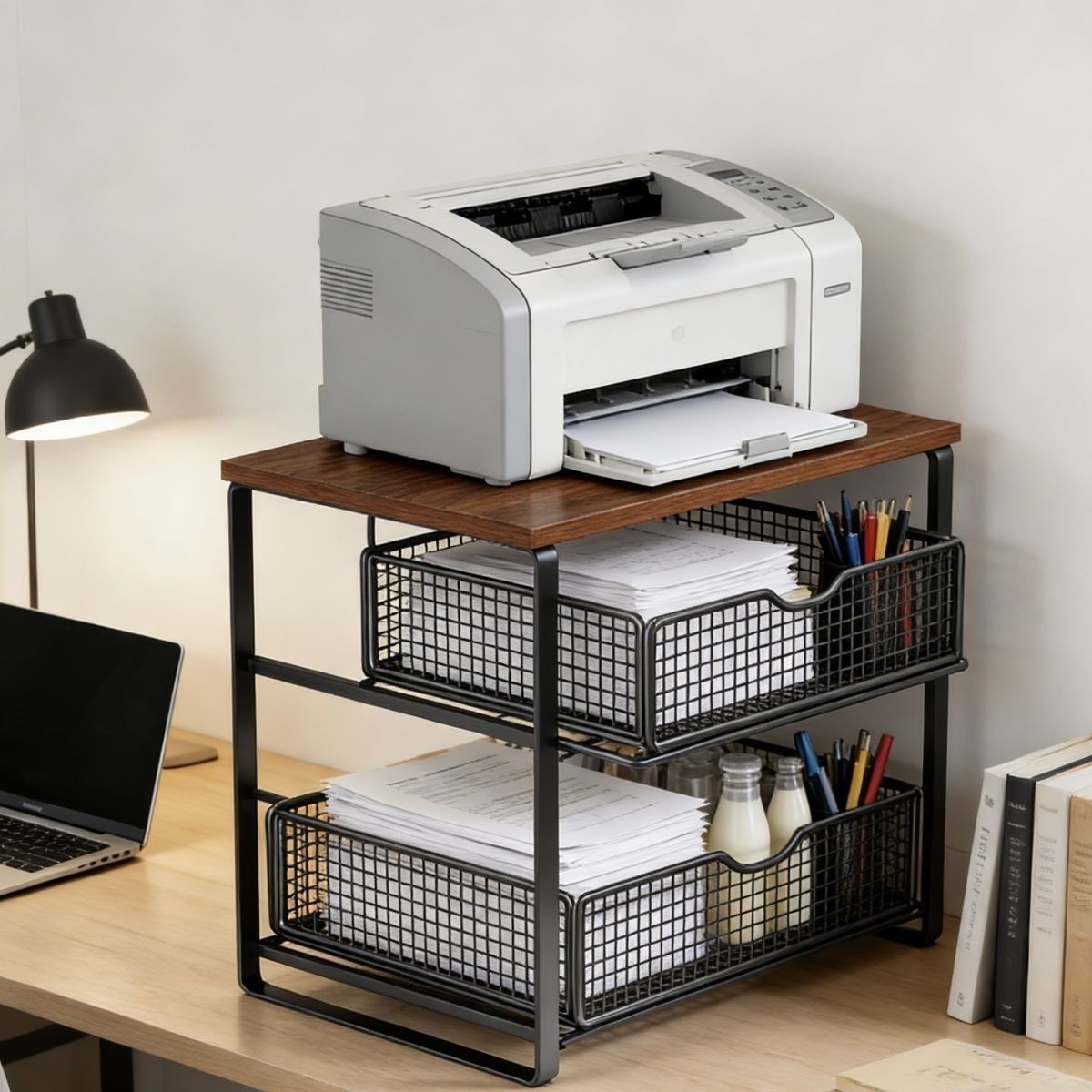 Modern Minimalist Double Layer - đánh giá và giá Printer Stand