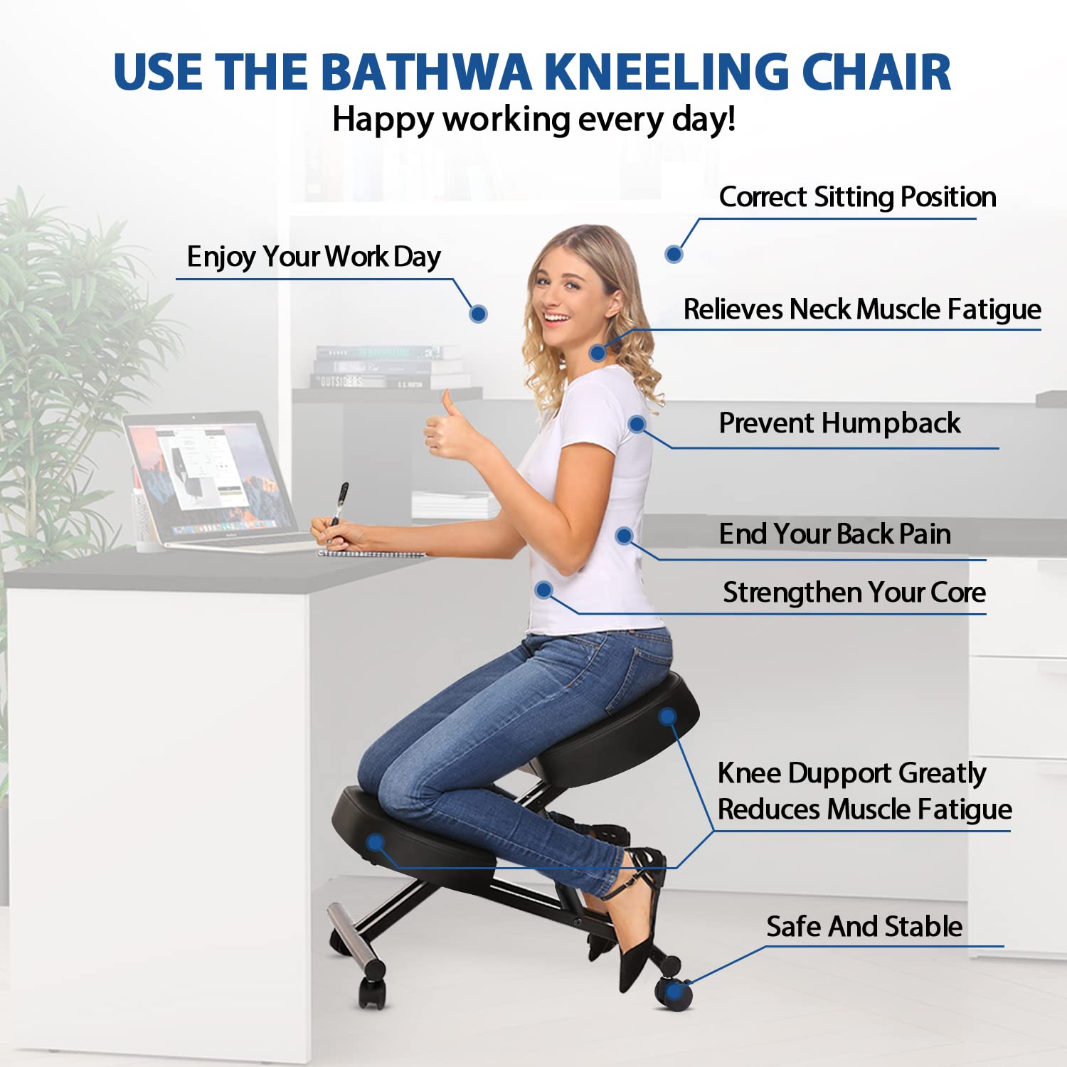 Kneeling Chair Ergonomic for O - đánh giá và giá Office Stool