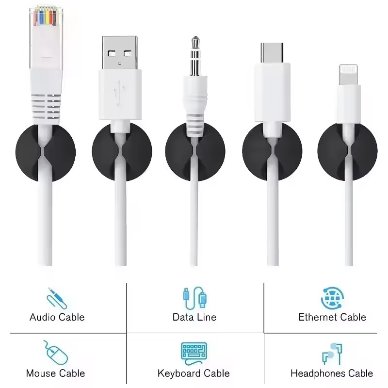 Mini Silicone USB Cable Winder - đánh giá và giá Desk Organizer