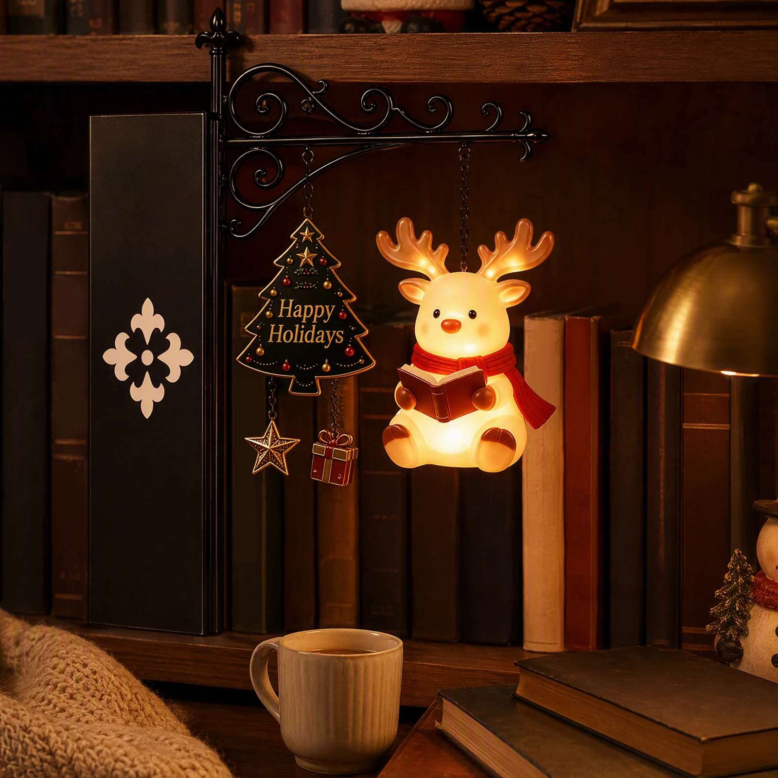LED Bookshelf Santa Claus Chri - đánh giá và giá Bookshelf