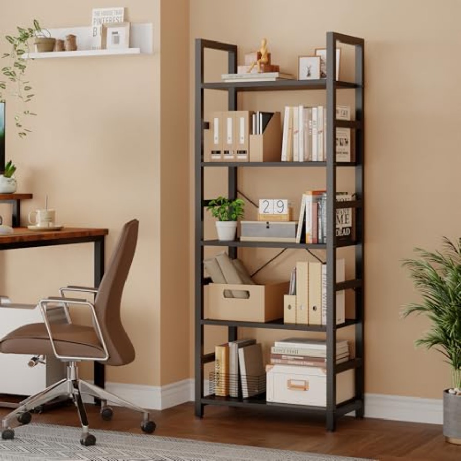 5-Tier Bookshelf, Modern Tall  - đánh giá và giá Bookshelf