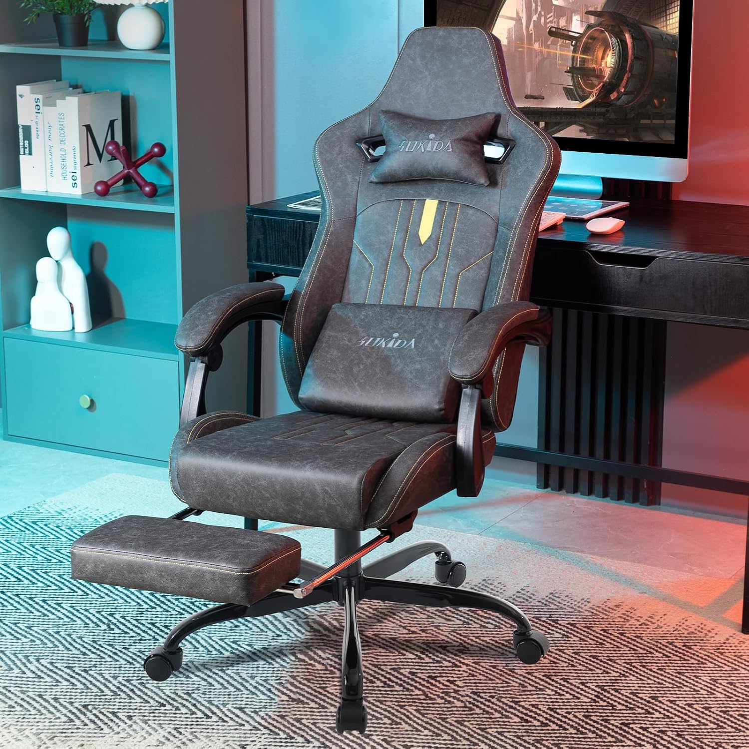Gaming Chair with Footrest Erg - đánh giá và giá Office Chair Cushion