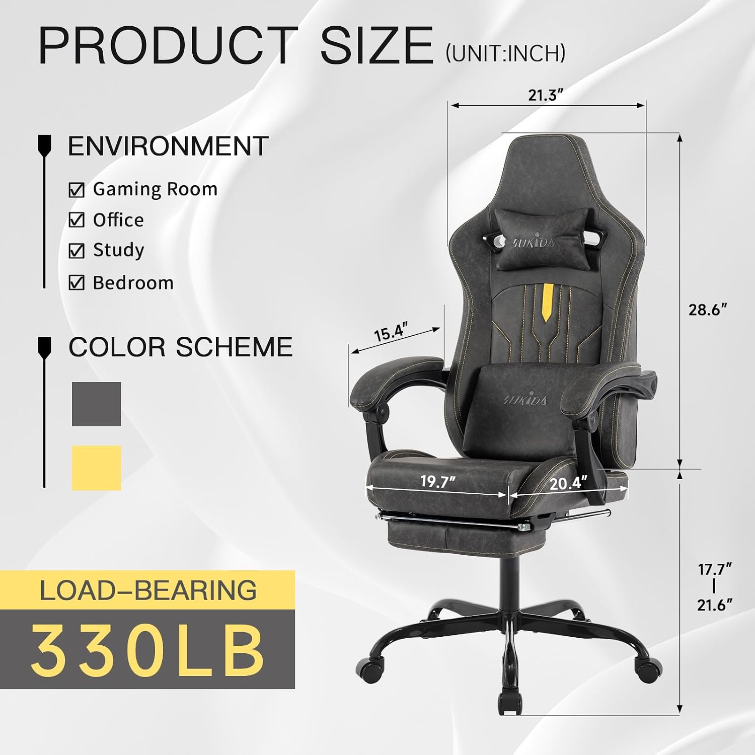 Gaming Chair with Footrest Erg - đánh giá và giá Office Chair Cushion