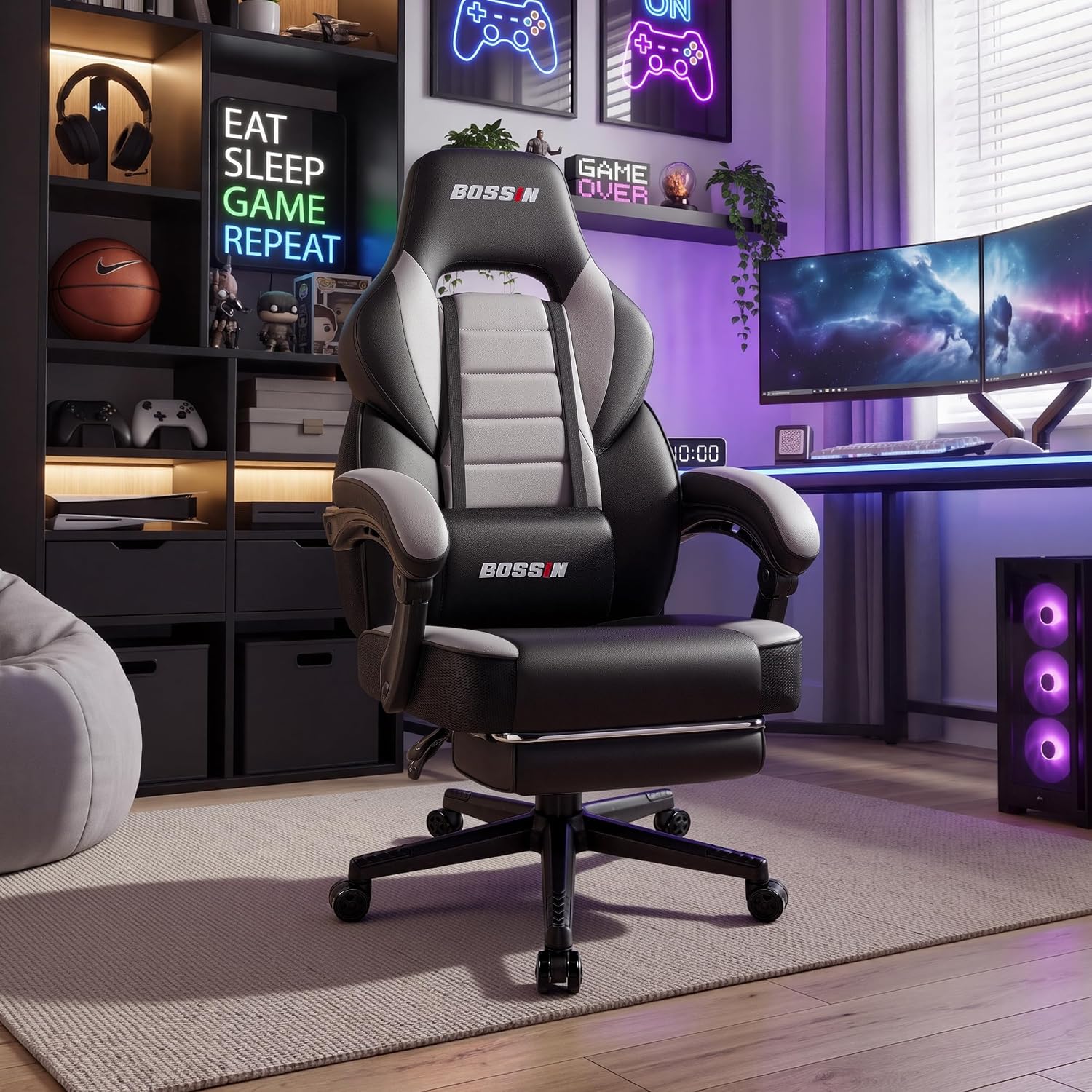 Gaming Chair with Massage, Erg - đánh giá và giá Office Chair Cushion