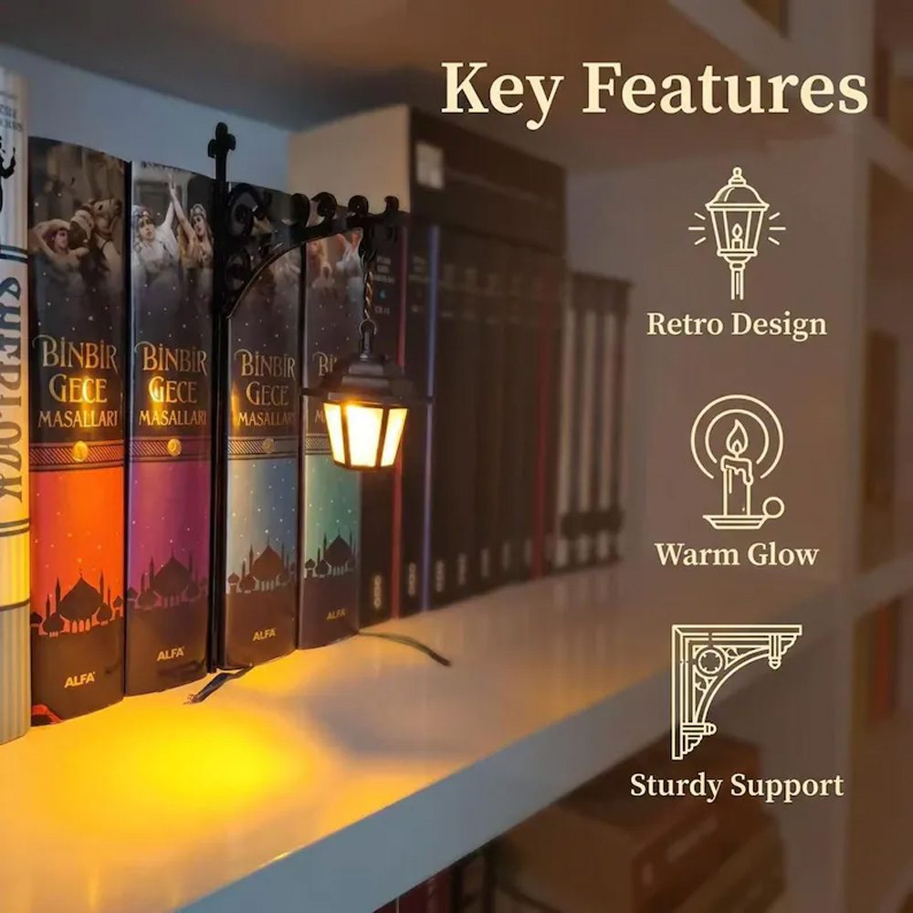 Library Lantern Decorative Boo - đánh giá và giá Bookshelf