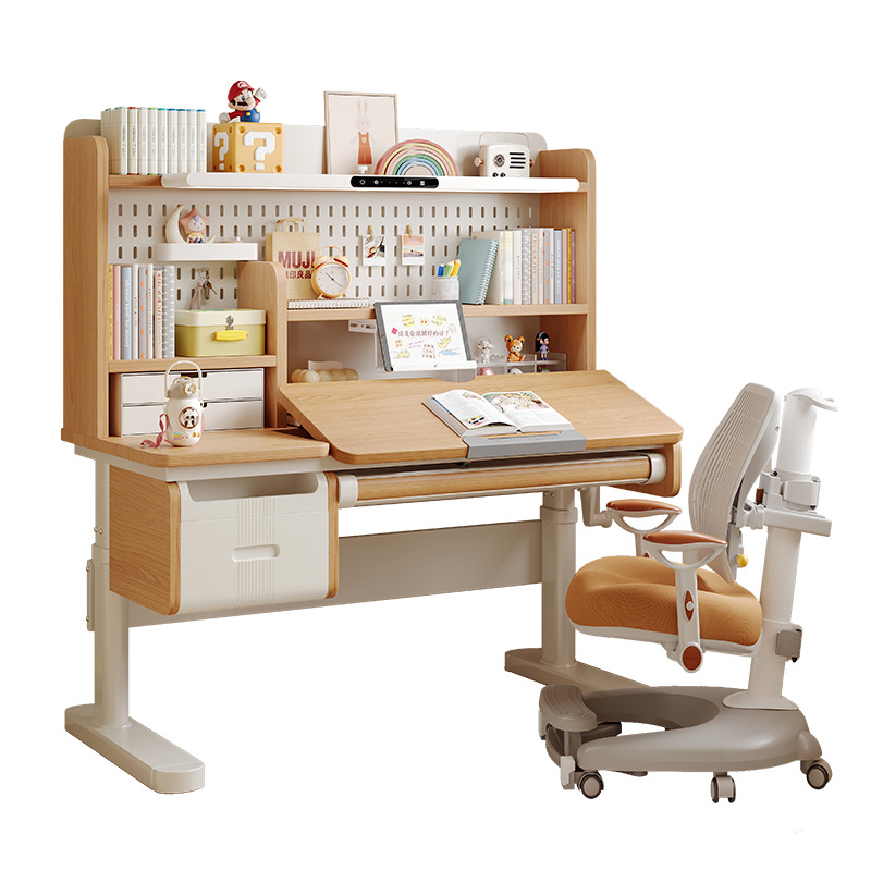 Solid wood study table Lifting - đánh giá và giá Desk Lamp