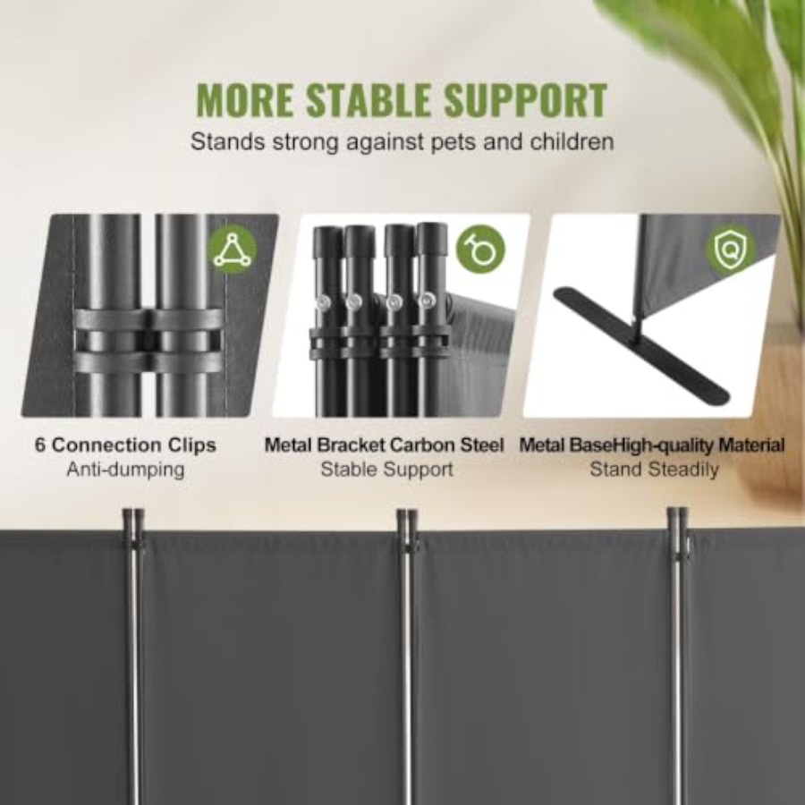 4-Panel Cloth Room Divider Fol - đánh giá và giá Partition Screen Divider