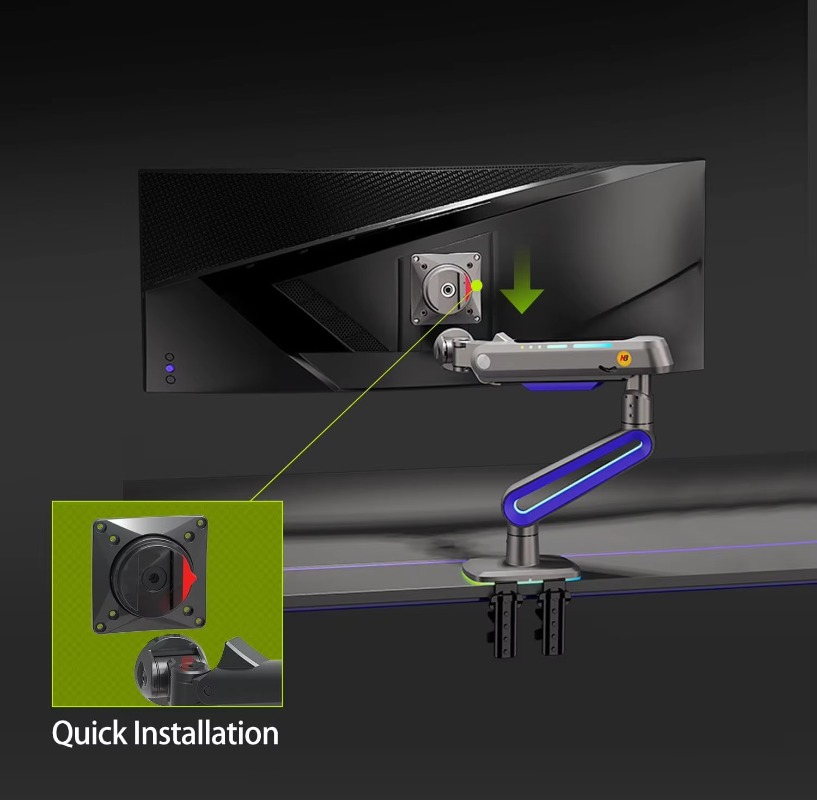 ERGONOMIC Gaming Monitor Arm f - đánh giá và giá Monitor Stand