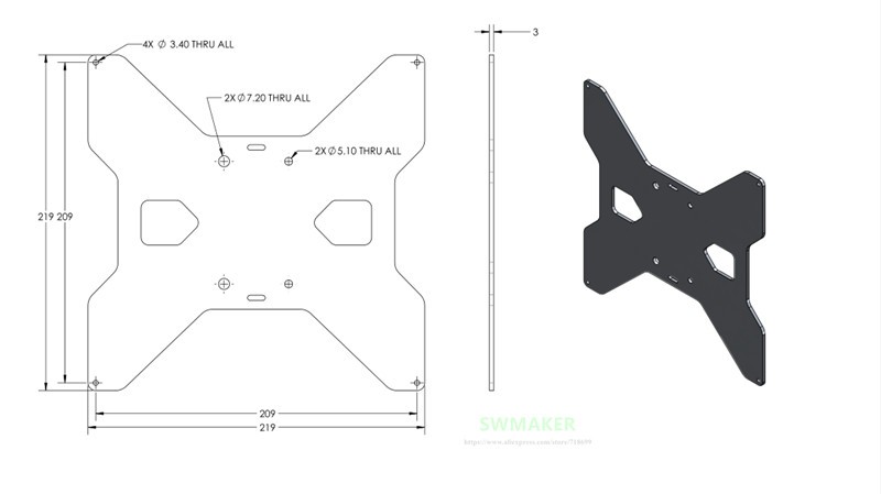 TEVO Tarantula Nhôm Y Xe Ngựa  - đánh giá và giá Printer Stand