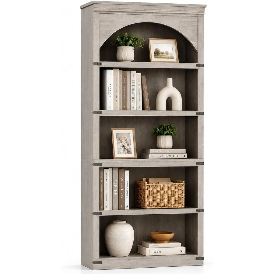 68.7 Tall Farmhouse Arched Boo - đánh giá và giá Bookshelf