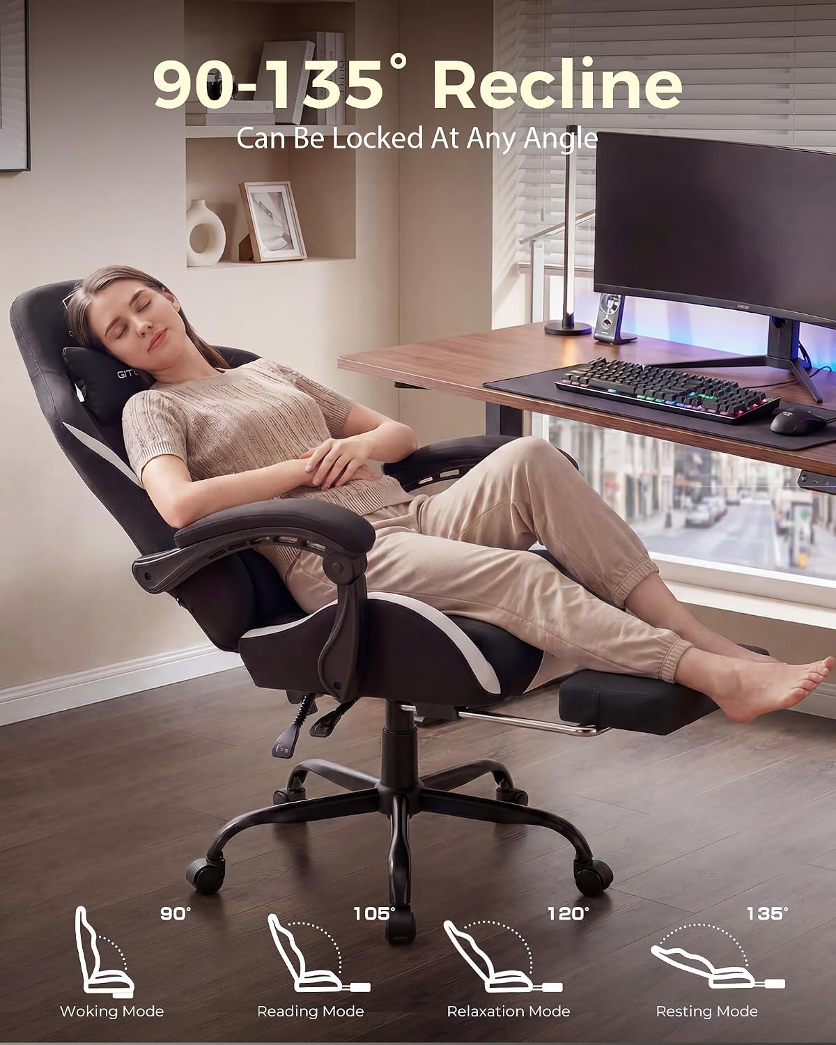LUCKRACER Big and Tall Gaming  - đánh giá và giá Office Chair Cushion