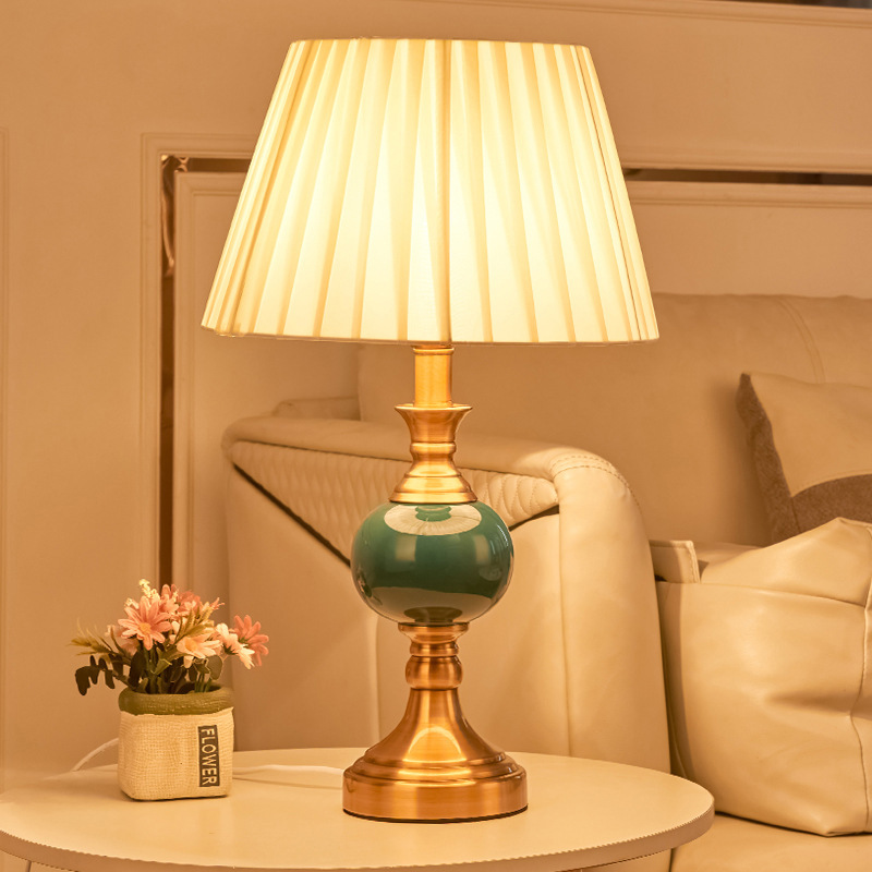 American retro bedroom bedside - đánh giá và giá Desk Lamp
